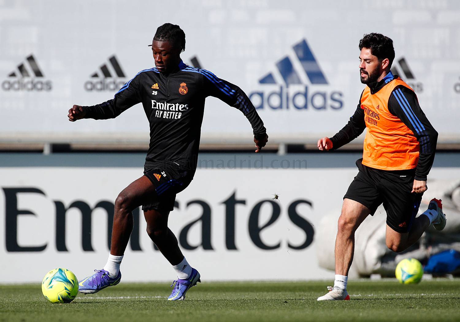 Isco és Camavinga edzésen